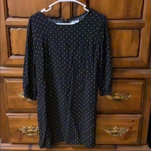Barely worn black polka dot dress